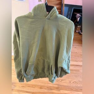Women’s Ninth Hall Fundamentals Oversized Olive Green Hoodie One Size
